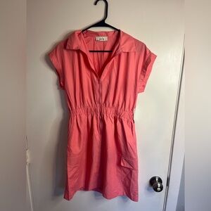 Sadie & Sage Pink Mini Dress with Collar 💕 Size Small